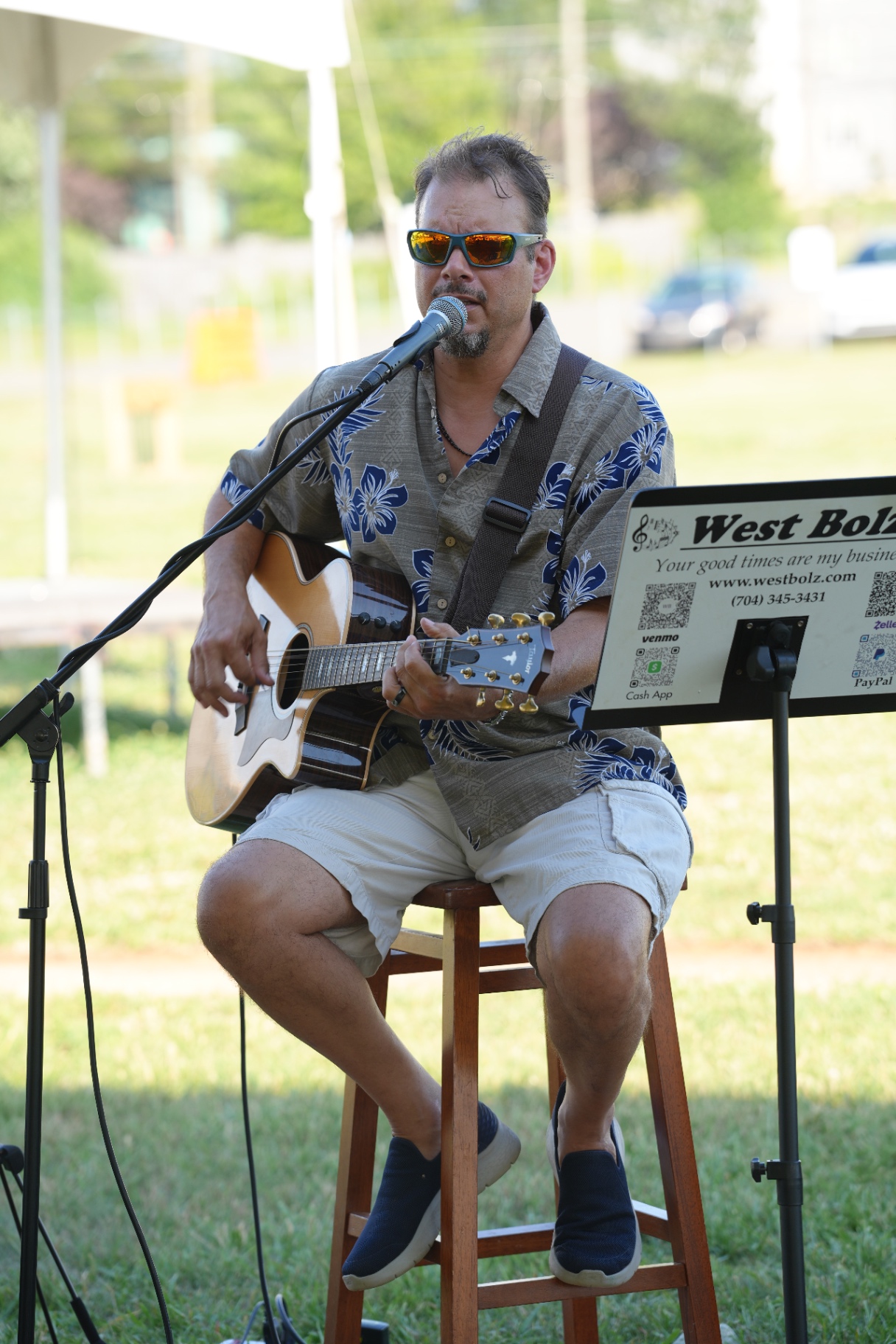 Live musician performing at Brookhill