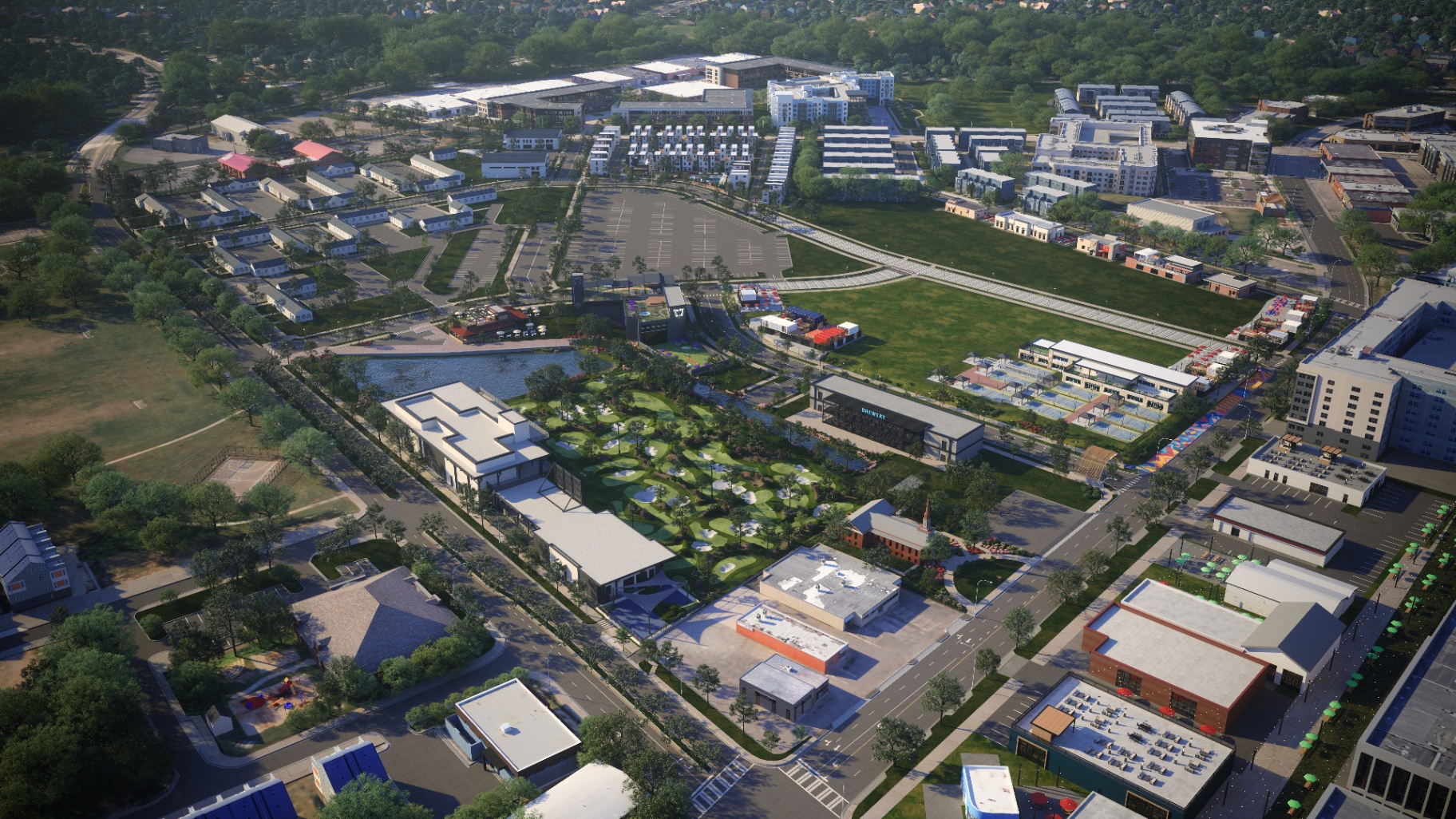 Brookhill Village aerial rendering